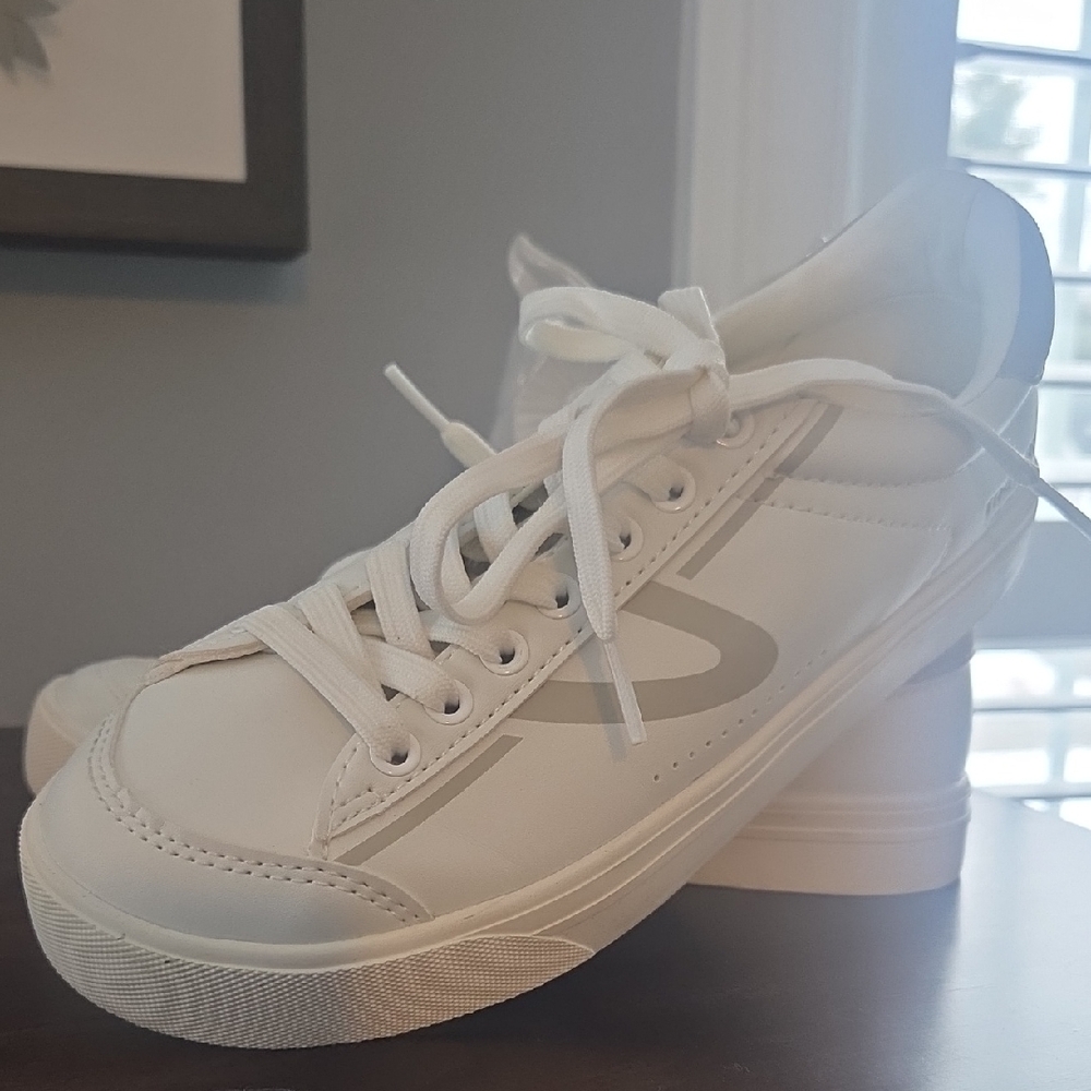 White Sneakers with Logo